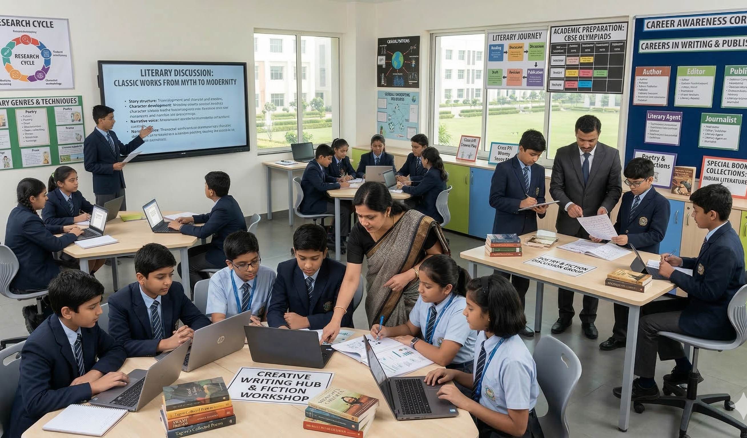 Literary and communication activities